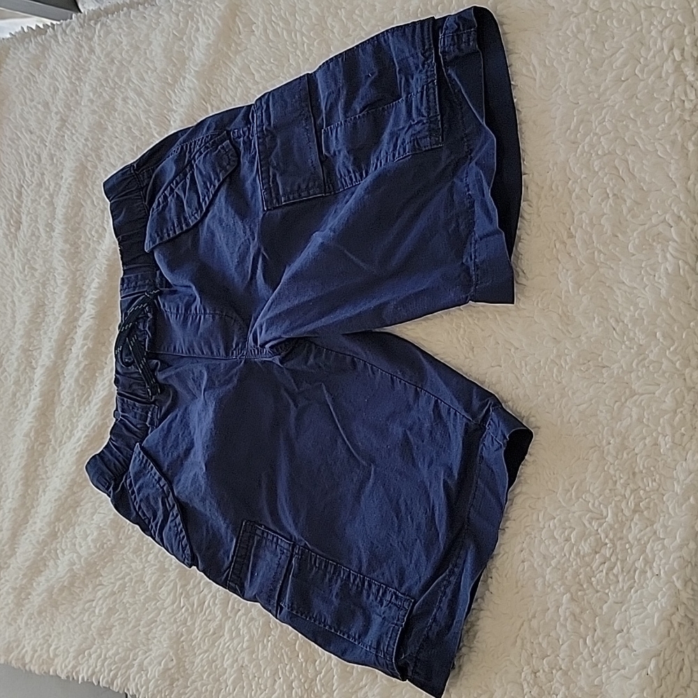 2 Pairs Navy Blue Ralph Laurn Polo Cargo Shorts Sz 7, 10